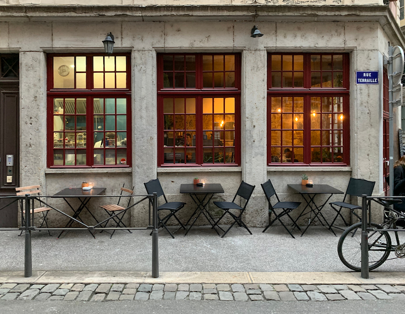 Restaurant Laska. côté rue Terraille à Lyon ©Benoît Prieur