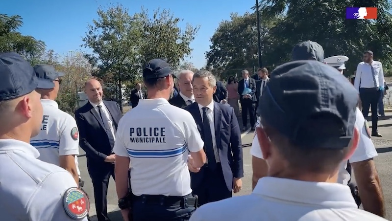 Toulouse police securite moudenc darmanin
