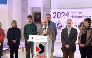 Gironde bordeaux Vœux 2024 Handicap gleyze 2