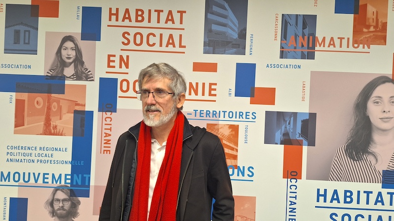 Jean Michel Fabre est vice président d'Habitat Social Occitanie © Charline Poullain