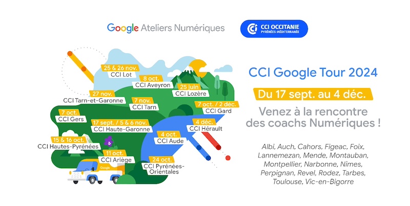 Ateliers numériques Google CCI Occitanie