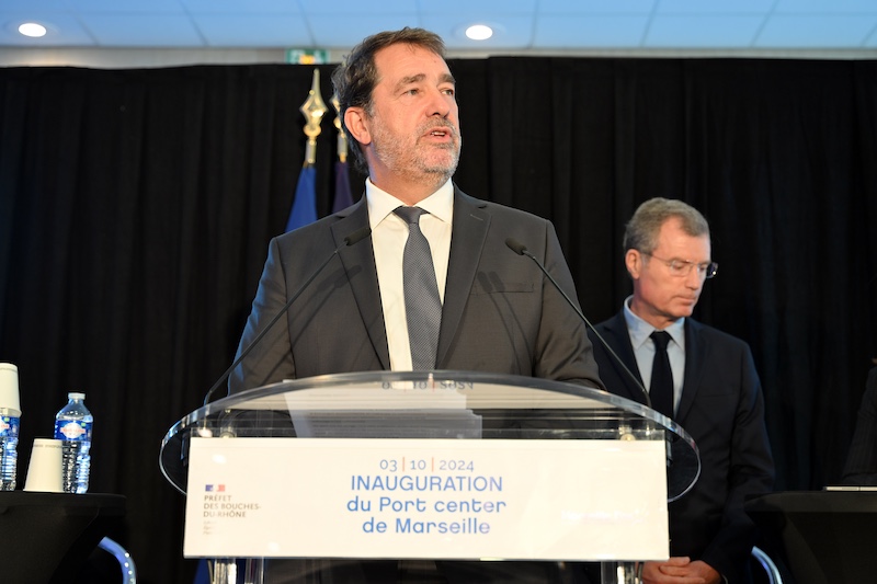 MArseille inauguration Port Center Castaner