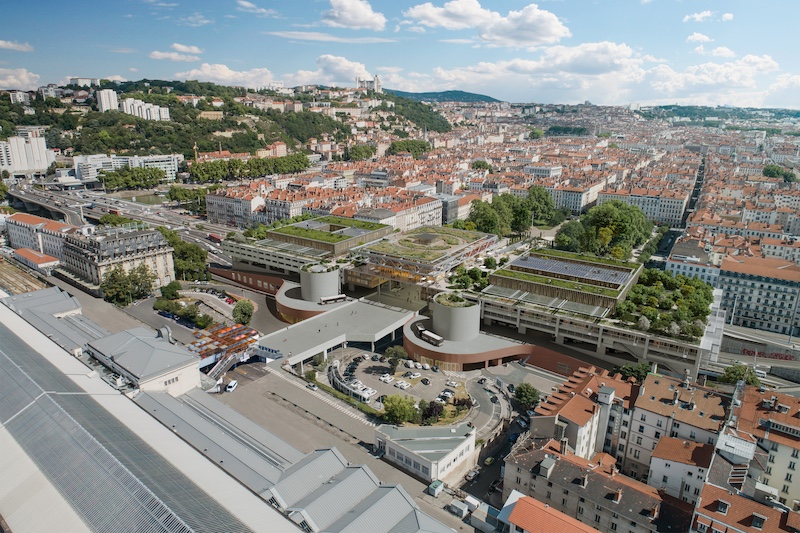 vue aérienne du CELP après réhab © DFA I Dietmar Feichtinger Architectes IDA+ Asylum 2