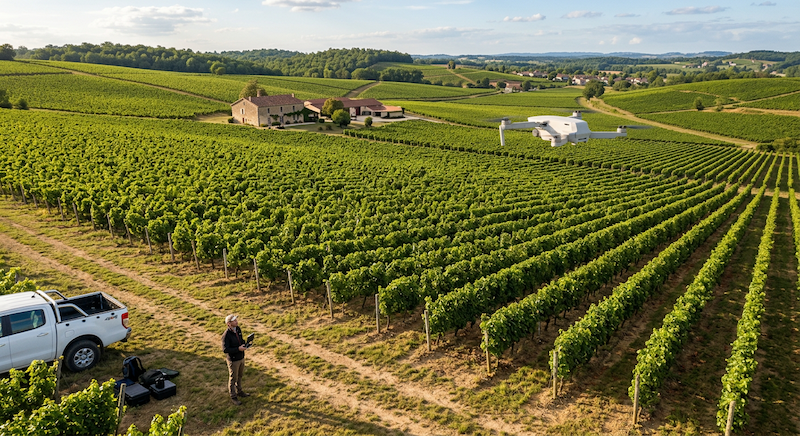 Vigne connectée drone 1
