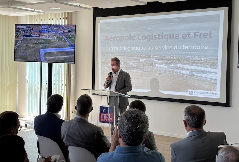Aéroport de Montpellier projet Aéropole Logistique et Fret discours