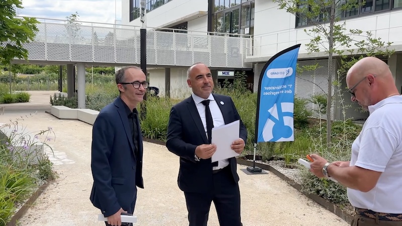 CCI Gard inauguration de la Maison des entreprises pres ext