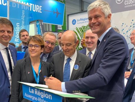 Ecomnews Auvergne Rhone Alpes La Region Et Dassault Aviation Signent Un Accord Pour Le Demarrage Du Projet Aeroprint