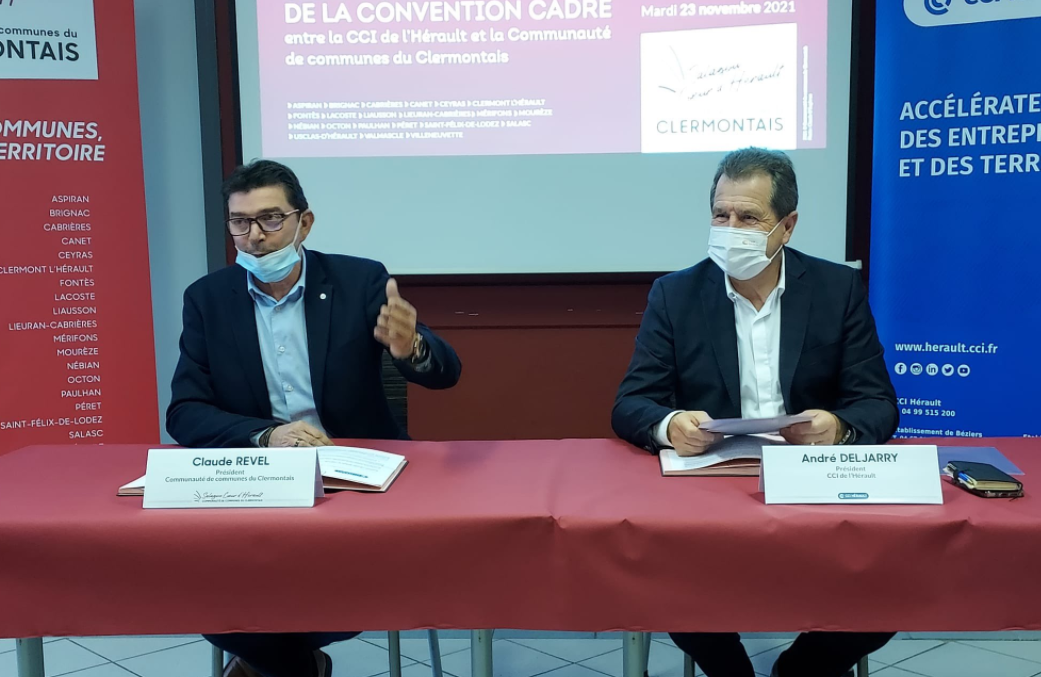 La Communauté du Clermontais et la CCI de l’Hérault s'engagent pour le développement économique du territoire