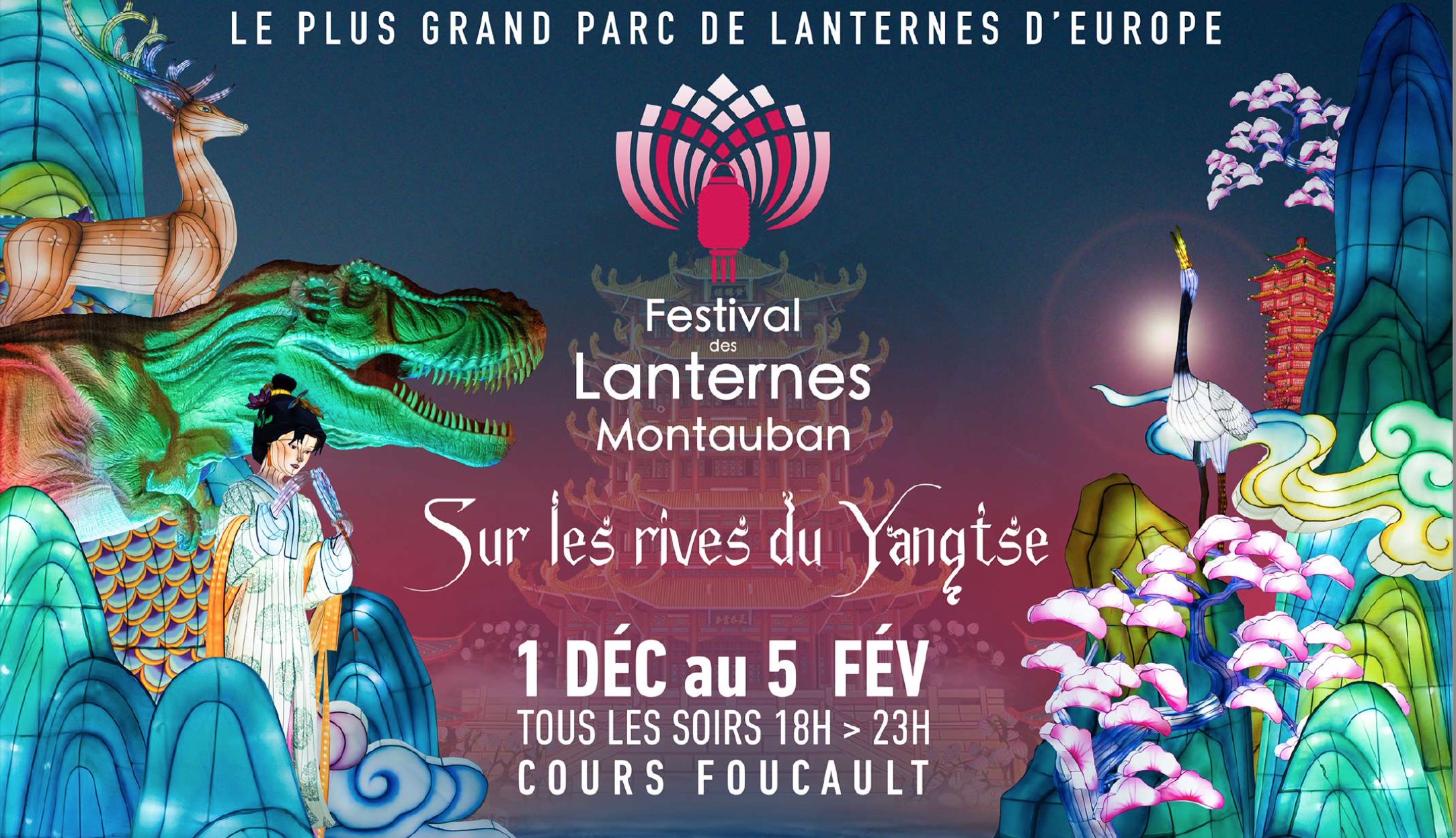 Montauban dévoile la 5ème édition du Festival des Lanternes qui se déroulera du 1er décembre au 5 février 2023